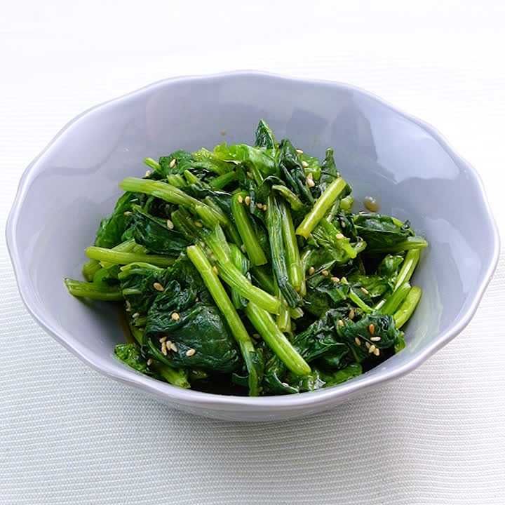 ( FROZEN)【お惣菜】さっぱり青菜のおひたし / Boiled Green vegetables with soya sauce
