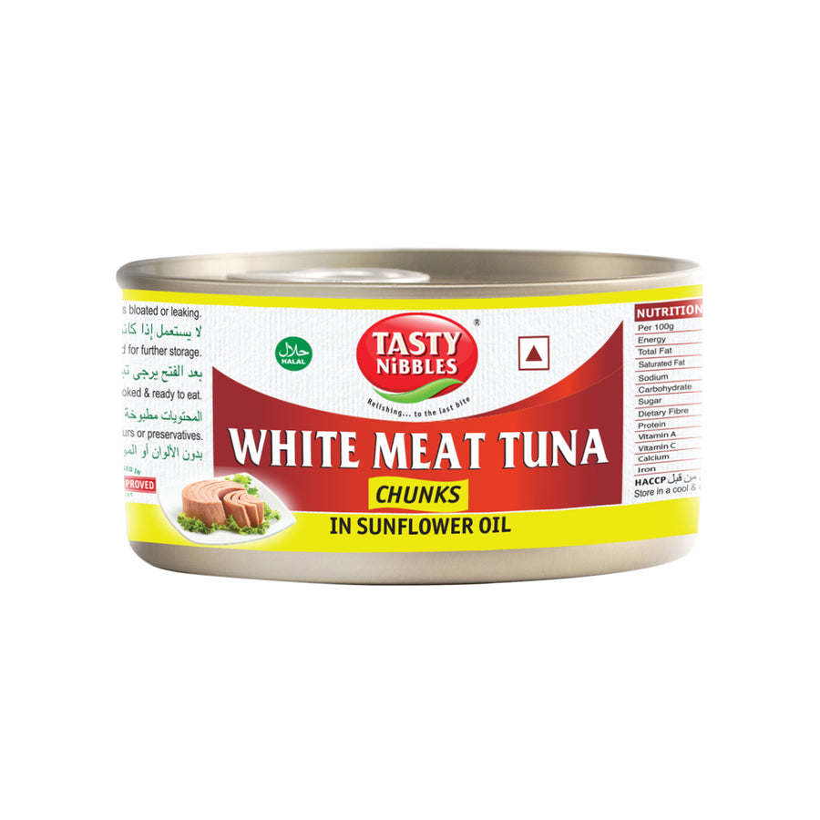 White Meat Tuna CHUNKS in Sunflower OIL