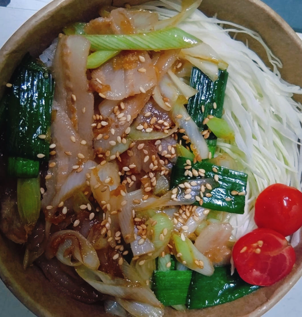 Ginger Pork Rice Bowl
