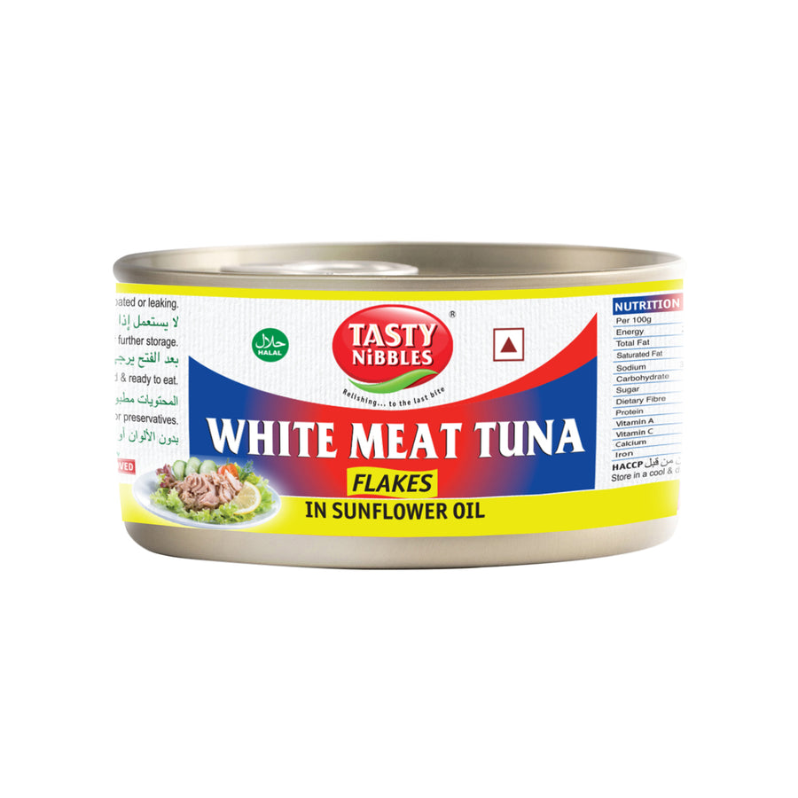 White Meat Tuna FLAKES in SUNFLOWER OIL