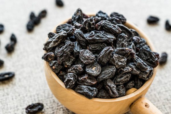 Sun-Dried Black Grapes
