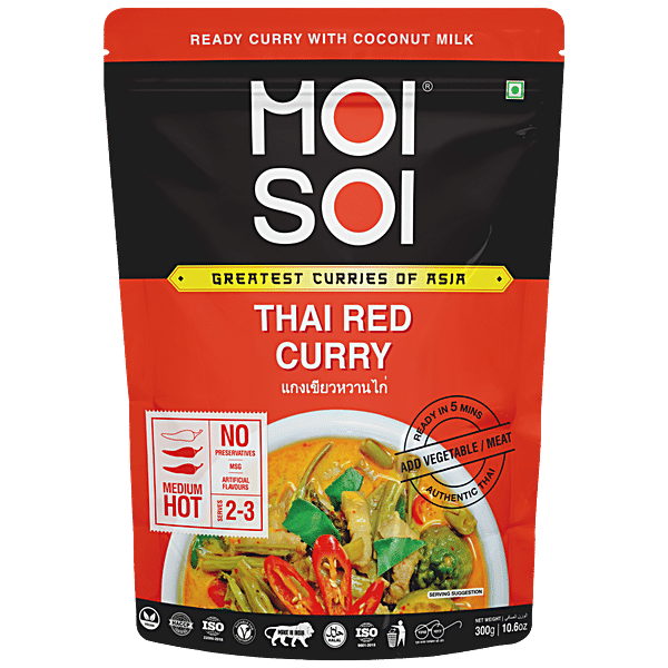 Moi Soi Thai Red Curry Cooking Sauce With Coconut
