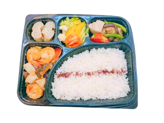Seafood Miso Stir-fly Bento Box