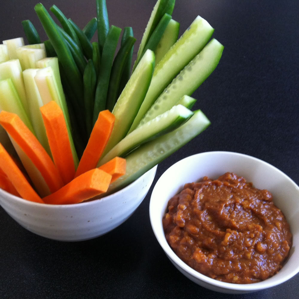Vegetables Stick With Miso Dip
