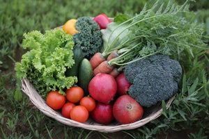 S size Associated seasonal vegetables and fruits
